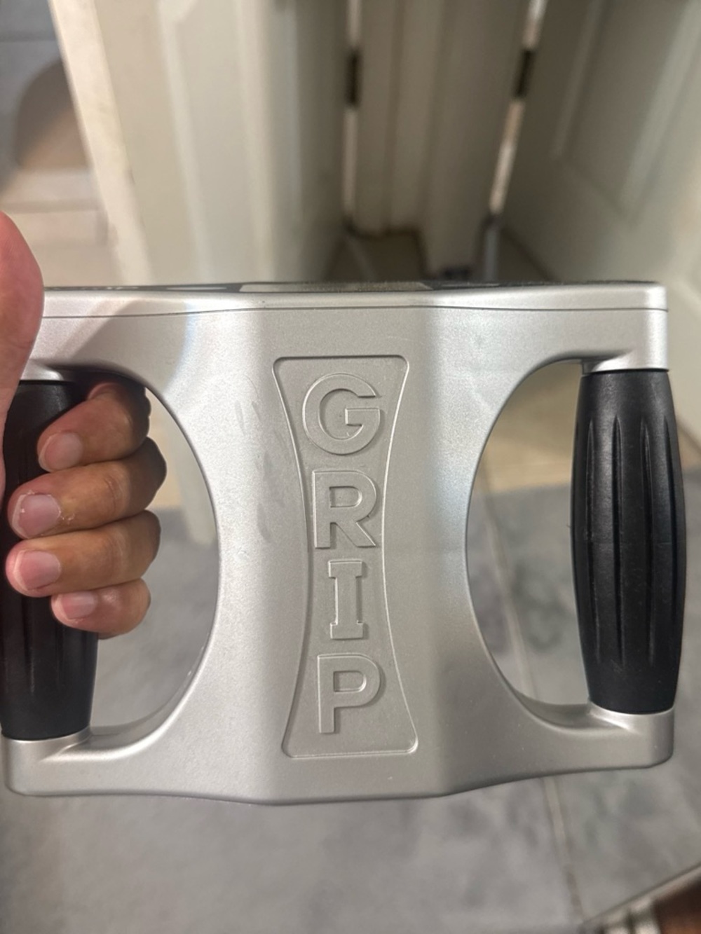 Grip Handheld VR/AR Accessory - Silver with Black Handles